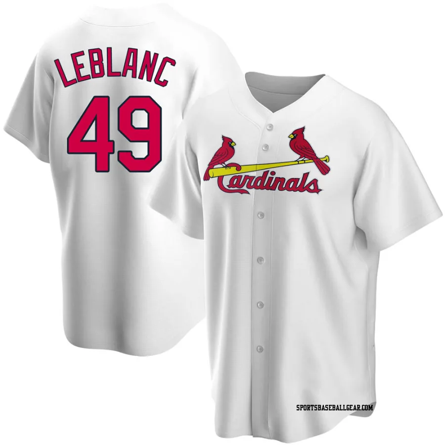 Wade LeBlanc Men's St. Louis Cardinals White Replica Home Jersey