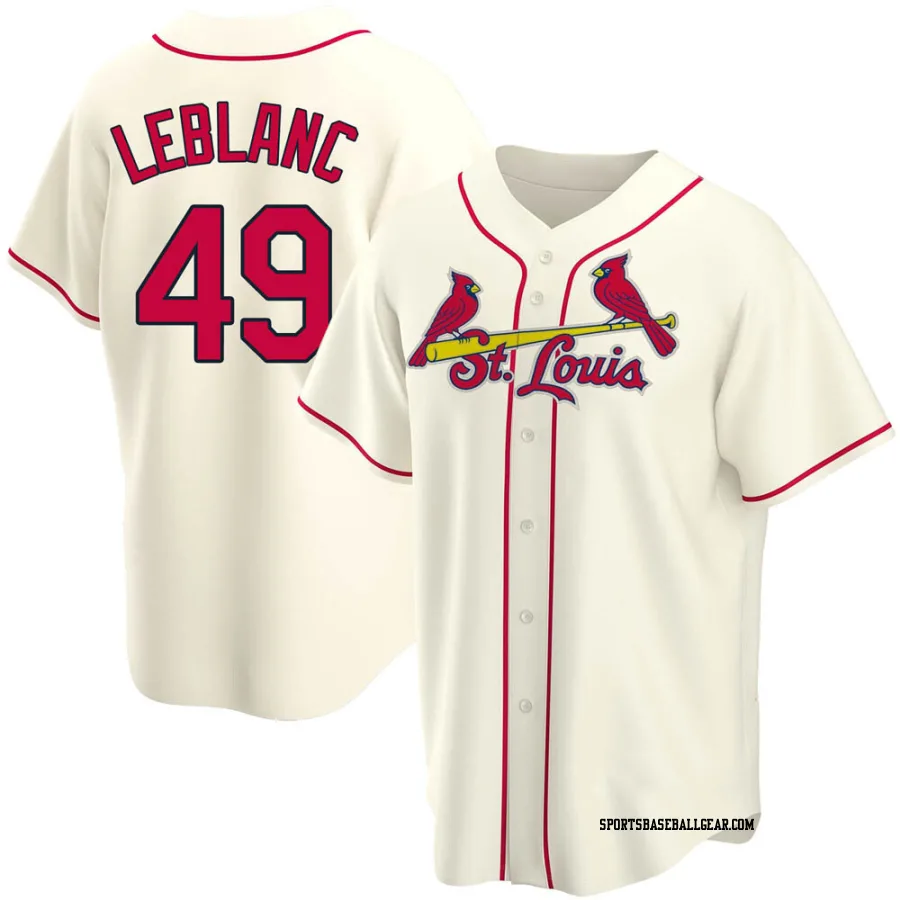 Wade LeBlanc Youth St. Louis Cardinals Cream Replica Alternate Jersey