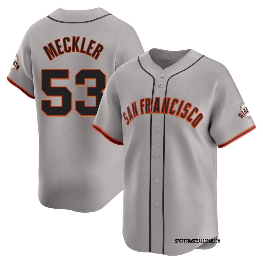 Wade Meckler Men's San Francisco Giants Gray Limited Away Jersey