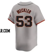 Wade Meckler Youth San Francisco Giants Gray Limited Away Jersey