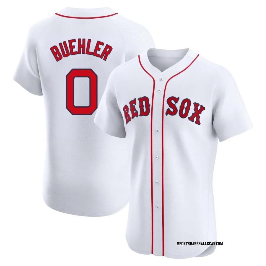 Walker Buehler Men's Boston Red Sox White Elite Home Patch Jersey