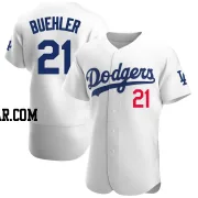 Walker Buehler Men's Los Angeles Dodgers White Authentic Home Jersey