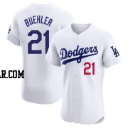 Walker Buehler Men's Los Angeles Dodgers White Elite Home Jersey