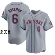 Wally Backman Men's New York Mets Gray Limited Away Jersey