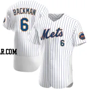 Wally Backman Men's New York Mets White Authentic Home Jersey