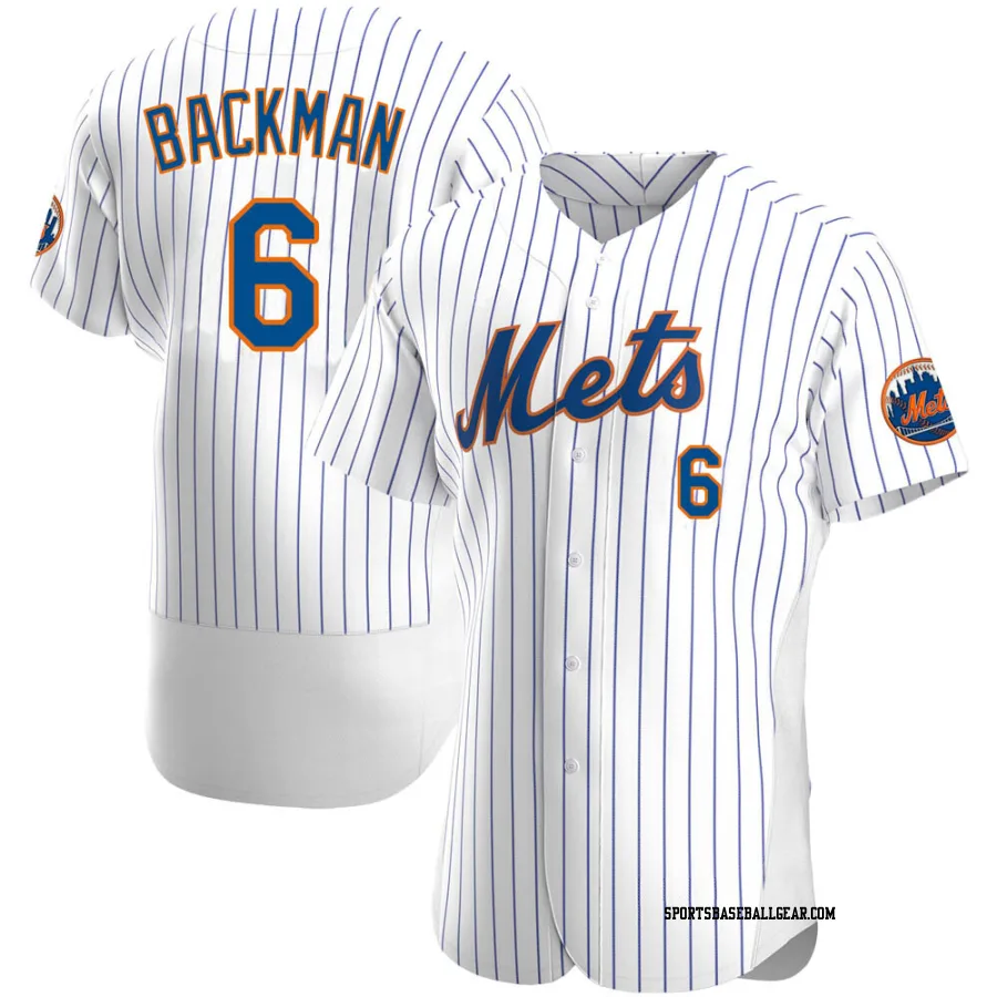 Wally Backman Men's New York Mets White Authentic Home Jersey