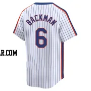 Wally Backman Men's New York Mets White Limited Cooperstown Collection Jersey