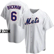 Wally Backman Men's New York Mets White Replica Home Jersey