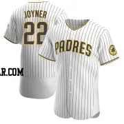 Wally Joyner Men's San Diego Padres White/Brown Authentic Home Jersey