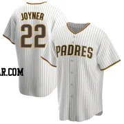 Wally Joyner Men's San Diego Padres White/Brown Replica Home Jersey