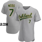 Walt Weiss Men's Oakland Athletics Gray Authentic Road Jersey