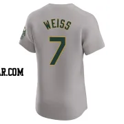 Walt Weiss Men's Oakland Athletics Gray Elite Road Jersey