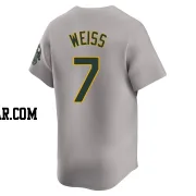 Walt Weiss Men's Oakland Athletics Gray Limited Away Jersey