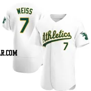 Walt Weiss Men's Oakland Athletics White Authentic Home Jersey