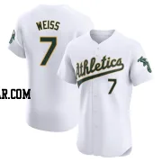 Walt Weiss Men's Oakland Athletics White Elite Home Jersey