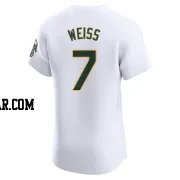 Walt Weiss Men's Oakland Athletics White Elite Home Jersey