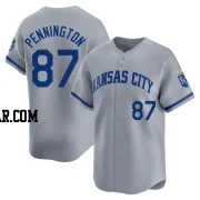 Walter Pennington Men's Kansas City Royals Gray Limited Away Jersey