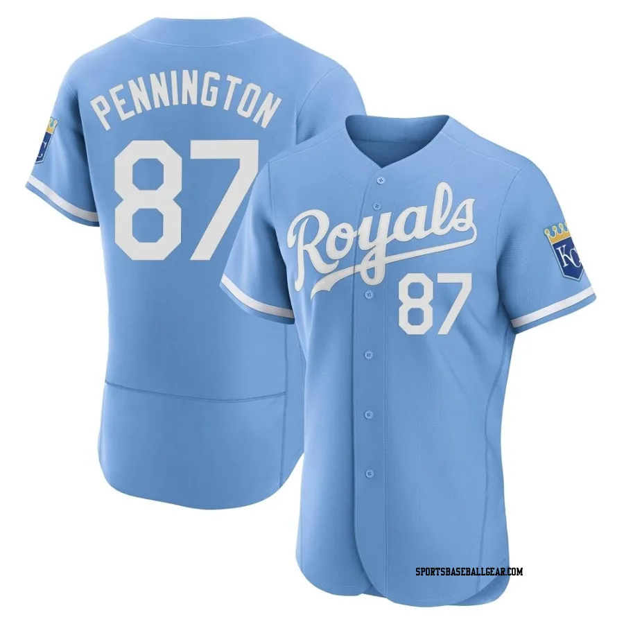 Walter Pennington Men's Kansas City Royals Light Blue Authentic 2022 Alternate Jersey