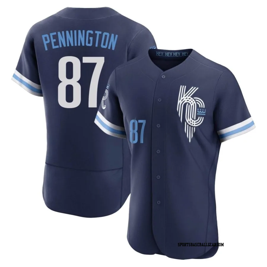 Walter Pennington Men's Kansas City Royals Navy Authentic 2022 City Connect Jersey