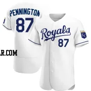 Walter Pennington Men's Kansas City Royals White Authentic Home Jersey