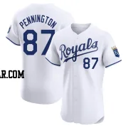 Walter Pennington Men's Kansas City Royals White Elite Home Jersey