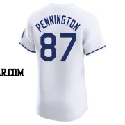 Walter Pennington Men's Kansas City Royals White Elite Home Jersey