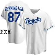 Walter Pennington Men's Kansas City Royals White Replica Home Jersey