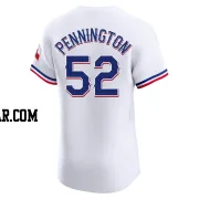 Walter Pennington Men's Texas Rangers White Elite Home Jersey