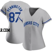 Walter Pennington Women's Kansas City Royals Gray Authentic 2022 Road Jersey