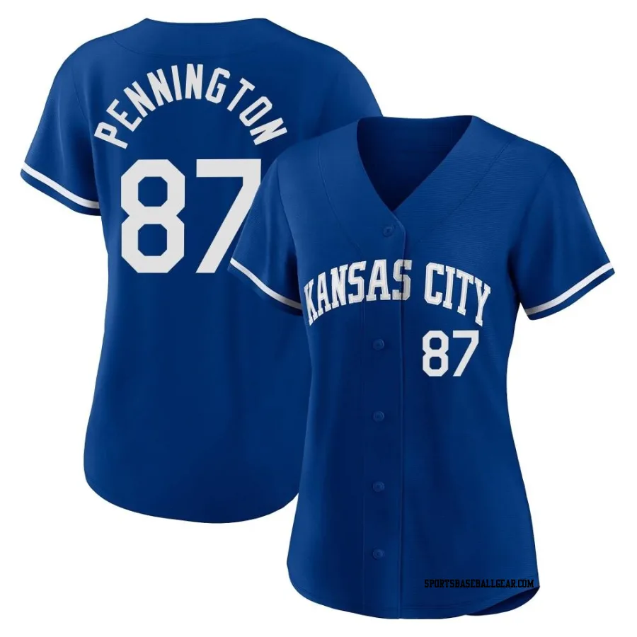 Walter Pennington Youth Kansas City Royals Royal Replica 2022 Alternate Jersey