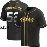 Walter Pennington Youth Texas Rangers Black Golden Replica Alternate Jersey