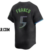 Wander Franco Youth Tampa Bay Rays Charcoal Limited 2024 City Connect Jersey