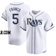 Wander Franco Youth Tampa Bay Rays White Limited Home Jersey