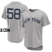 Wandy Peralta Men's New York Yankees Gray Authentic 2021 Field of Dreams Jersey