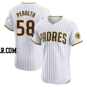 Wandy Peralta Men's San Diego Padres White Elite Home Patch Jersey