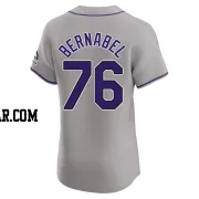 Warming Bernabel Men's Colorado Rockies Gray Elite Road Jersey