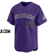 Warming Bernabel Men's Colorado Rockies Purple Limited Alternate Jersey