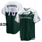 Warming Bernabel Youth Colorado Rockies Green Replica 2022 City Connect Jersey