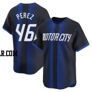 Wenceel Perez Men's Detroit Tigers Blue Limited 2024 City Connect Jersey