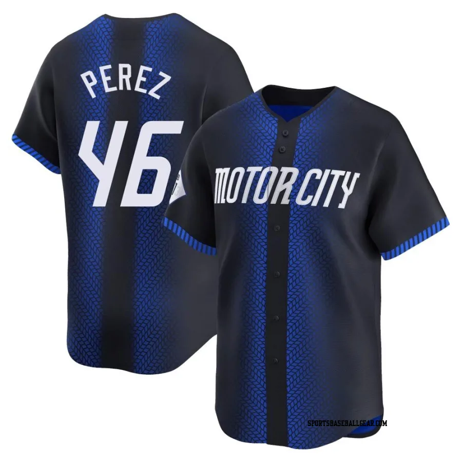 Wenceel Perez Men's Detroit Tigers Blue Limited 2024 City Connect Jersey