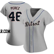 Wenceel Perez Women's Detroit Tigers Gray Authentic Road Jersey