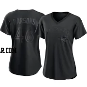 Wes Parsons Women's Toronto Blue Jays Black Replica Pitch Fashion Jersey