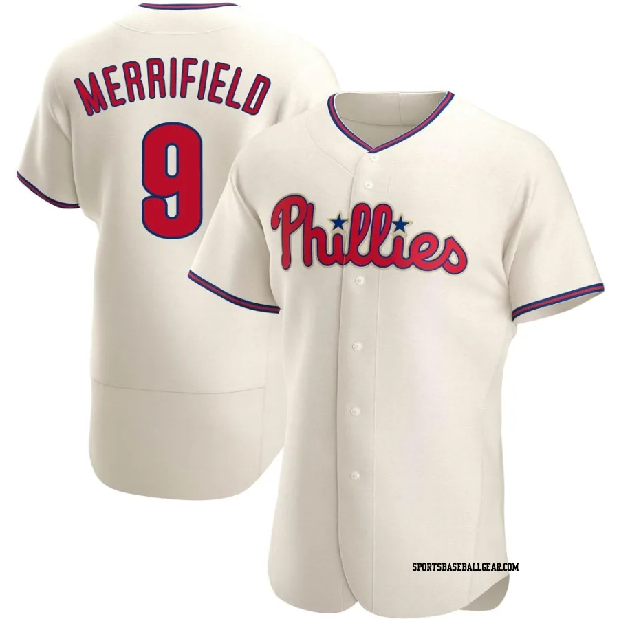 Whit Merrifield Men's Philadelphia Phillies Cream Authentic Alternate Jersey