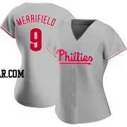 Whit Merrifield Women's Philadelphia Phillies Gray Authentic Road Jersey