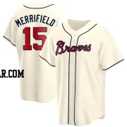 Whit Merrifield Youth Atlanta Braves Cream Replica Alternate Jersey