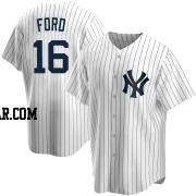 Whitey Ford Men's New York Yankees White Replica Home Jersey