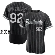 Wikelman Gonzalez Men's Chicago White Sox Black Authentic 2021 City Connect Jersey