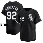 Wikelman Gonzalez Men's Chicago White Sox Black Limited Alternate Jersey