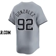 Wikelman Gonzalez Men's Chicago White Sox Gray Limited Road Jersey