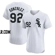 Wikelman Gonzalez Men's Chicago White Sox White Elite Home Jersey